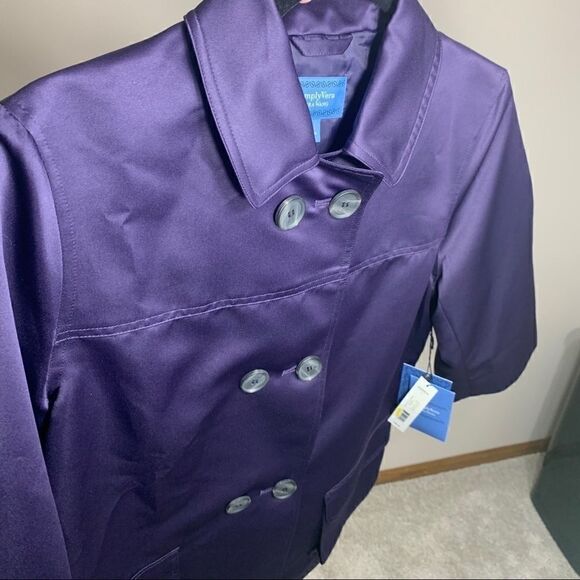 Simply Vera Vera Wang purple small jacket - Picture 4 of 11